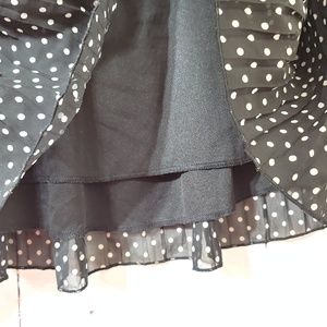 Heart n Crush Skirts - Heart n Crush Pleated Chiffon Polka Dot Mini Skirt Heart n Crush Skirts - Heart n Crush Pleated Chiffon Polka Dot Mini Skirt
